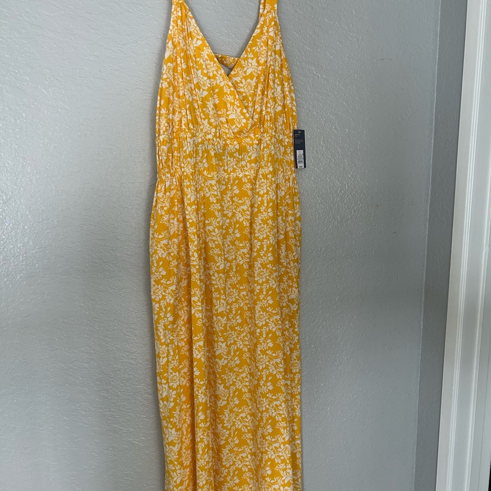 Universal thread Floral Sleeveless Maxi Dress - w/ pockets Large